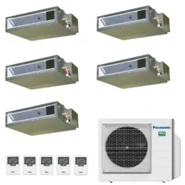 Klimaanlagen Panasonic Penta Split 9+9+9+9+12 Btu Ducted CU-5Z90CBE