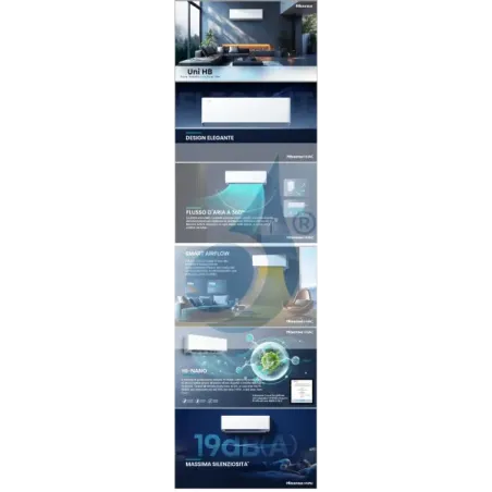 Hisense Penta Split 9+9+9+9+12 UNI HB 5AMW105U4RQC