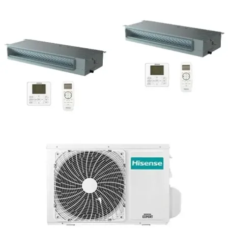 Klimaanlagen Hisense Duo Split 12+12 Btu Kanal 3AMW72U4RJC