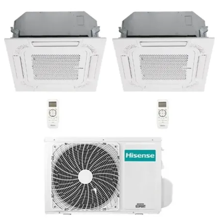 Klimaanlagen Hisense Duo Split 12+12 Btu 60x60 3AMW62U4RJC