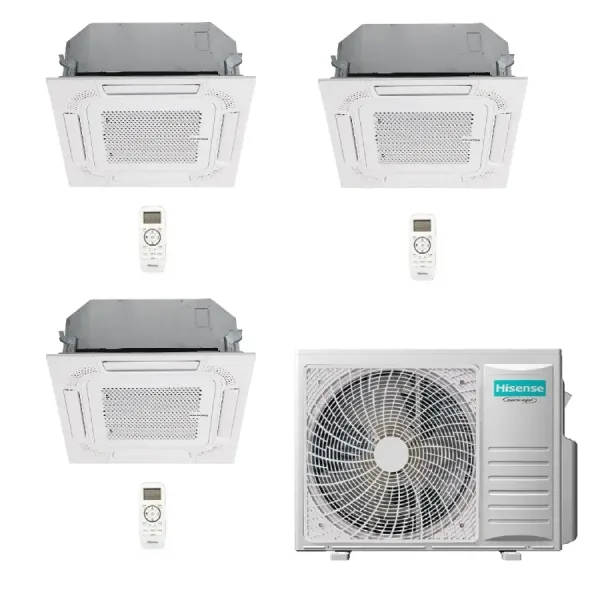 Klimaanlagen Hisense Trio Split 9+12+12 60x60 3AMW72U4RJC