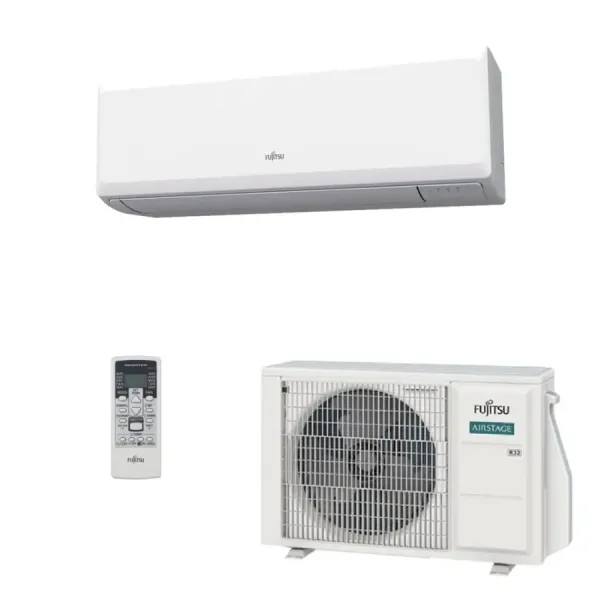 Fujitsu Mono Split 24000 Btu ASEH24KLCBL AOEH24KLCB Weiß