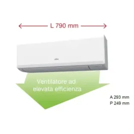 Fujitsu Mono Split 24000 Btu ASEH24KLCBL AOEH24KLCB Weiß 2