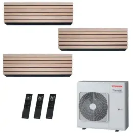Toshiba Trio Split 12+12+12 Btu Daiseikai 10 WOOD RAS-5M34G3AVG-E1