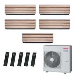 Toshiba Penta Split 9+9+9+9+12 Btu Daiseikai 10 WOOD RAS-5M34G3AVG-E1