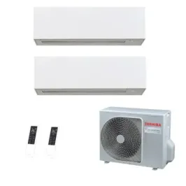 Toshiba Duo Split 12+12 Btu Daiseikai 10 WHITE RAS-2M18G3AVG-E