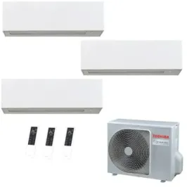 Toshiba Trio Split 12+12+12 Btu Daiseikai 10 WHITE RAS-3M26G3AVG-E