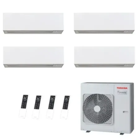 Toshiba Quadri Split 9+12+12+12 Btu Daiseikai 10 WHITE RAS-4M27G3AVG-E