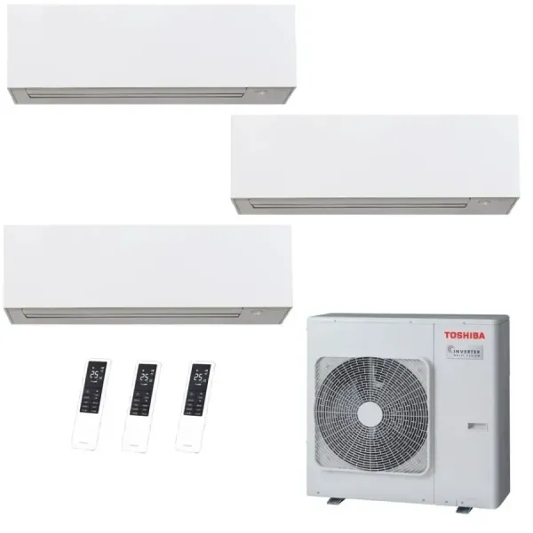 Toshiba Trio Split 12+12+12 Btu Daiseikai 10 WHITE RAS-5M34G3AVG-E1