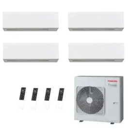 Toshiba Quadri Split 12+12+12+12 Btu Daiseikai 10 WHITE RAS-5M34G3AVG-