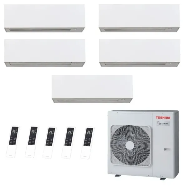 Toshiba Penta Split 9+9+9+9+9 Btu Daiseikai 10 WHITE RAS-5M34G3AVG-E1