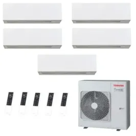 Toshiba Penta Split 9+9+9+9+12 Btu Daiseikai 10 WHITE RAS-5M34G3AVG-E1