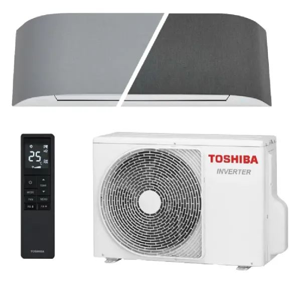Toshiba Mono Split 12000 Btu RAS-B13N4KVRG-E RAS-13J2AVSG-E1 Grau