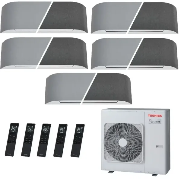 Toshiba Penta Split 9+9+9+12+12 Btu Haori RAS-5M34G3AVG-E1