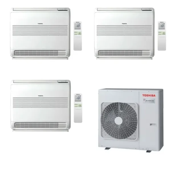Toshiba Trio Split 12+12+18 Btu Console RAS-4M27G3AVG-E