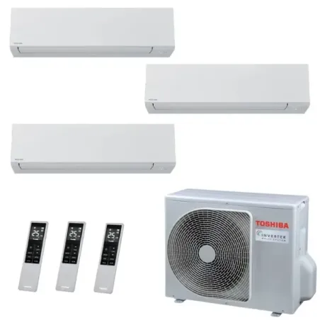 Toshiba Trio Split 9+9+15 Btu Shorai Edge RAS-3M18G3AVG-E