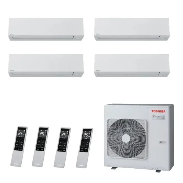 Toshiba Quadri Split 9+9+9+18 Btu Shorai Edge RAS-4M27G3AVG-E