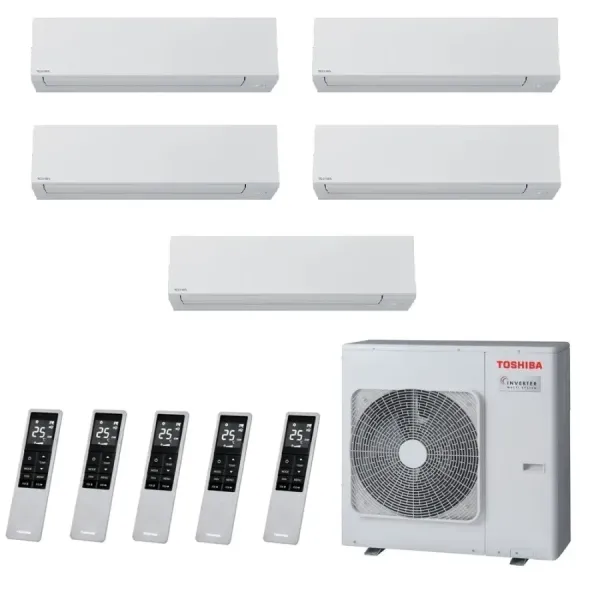 Toshiba Penta Split 9+9+9+9+12 Btu Shorai Edge RAS-5M34G3AVG-E1