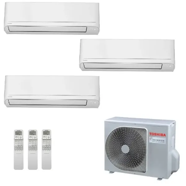 Toshiba Trio Split 7+7+12 Btu Seiya Smart RAS-3M18G3AVG-E