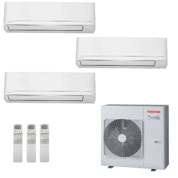 Toshiba Trio Split 12+12+18 Btu Seiya Smart RAS-4M27G3AVG-E