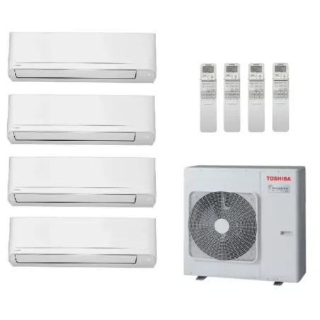 Toshiba Quadri Split 7+7+7+12 Btu Seiya Classic RAS-4M27G3AVG-E