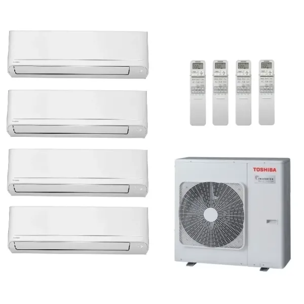 Toshiba Quadri Split 7+7+7+15 Btu Seiya Classic RAS-4M27G3AVG-E
