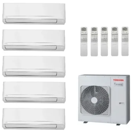 Toshiba Penta Split 9+9+9+12+12 Btu Seiya Classic RAS-5M34G3AVG-E1