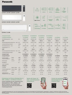 Klimaanlagen Panasonic Mono Split 5.0 kW Silber CS-XZ50ZKEW CU-Z50ZKE