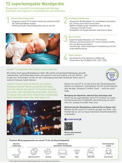 Klimaanlagen Panasonic Mono Split 2.5 kW Weiß CS-TZ25ZKEW CU-TZ25ZKE