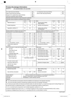 Panasonic Wärmepumpe KIT-AQC12HE8 12 kW 400 v Aquarea T-CAP